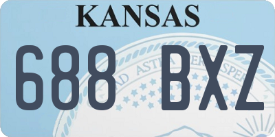 KS license plate 688BXZ