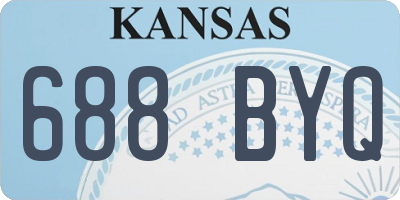 KS license plate 688BYQ