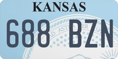 KS license plate 688BZN