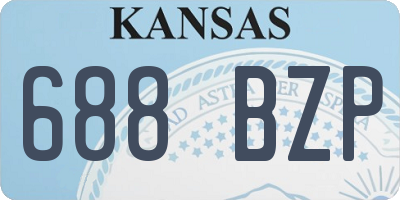 KS license plate 688BZP