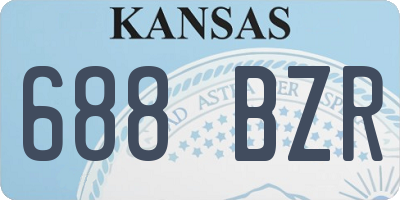 KS license plate 688BZR