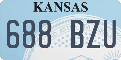 KS license plate 688BZU