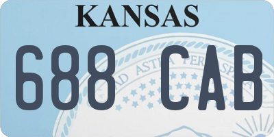 KS license plate 688CAB