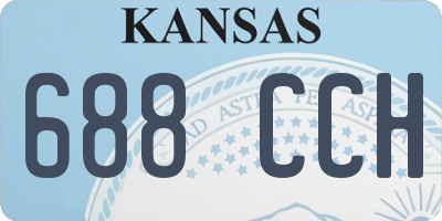 KS license plate 688CCH