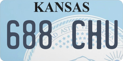 KS license plate 688CHU