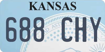 KS license plate 688CHY
