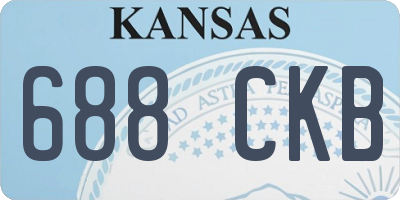KS license plate 688CKB