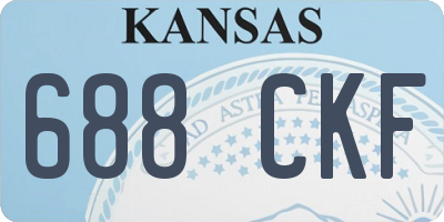 KS license plate 688CKF