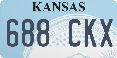 KS license plate 688CKX