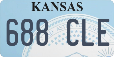 KS license plate 688CLE