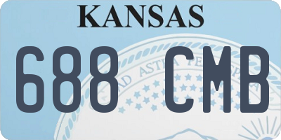 KS license plate 688CMB