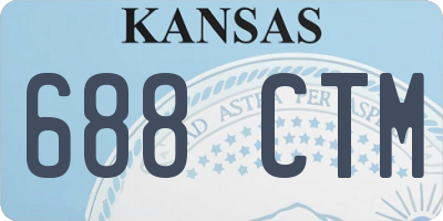 KS license plate 688CTM