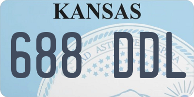 KS license plate 688DDL