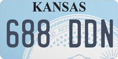 KS license plate 688DDN
