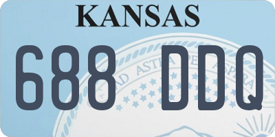 KS license plate 688DDQ