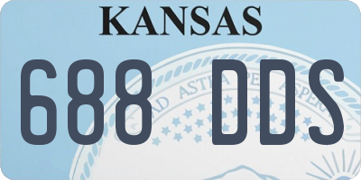 KS license plate 688DDS