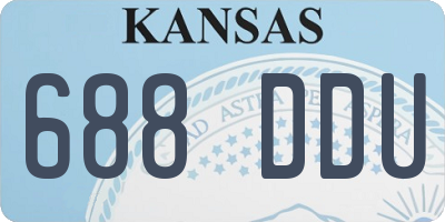 KS license plate 688DDU