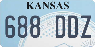 KS license plate 688DDZ