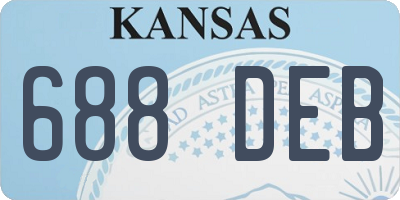 KS license plate 688DEB