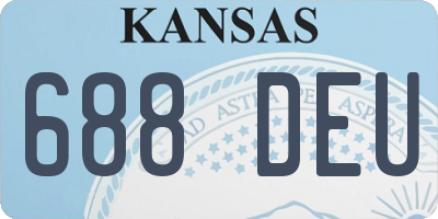 KS license plate 688DEU