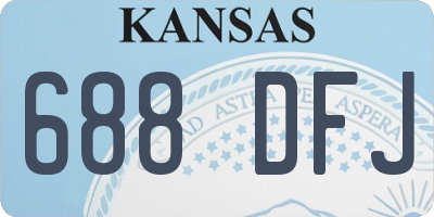 KS license plate 688DFJ
