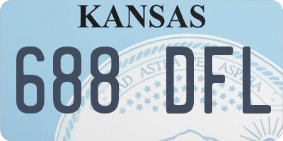 KS license plate 688DFL