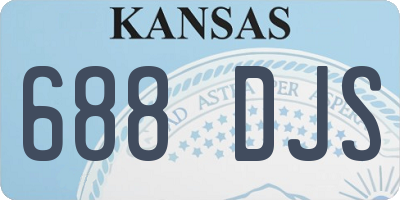 KS license plate 688DJS