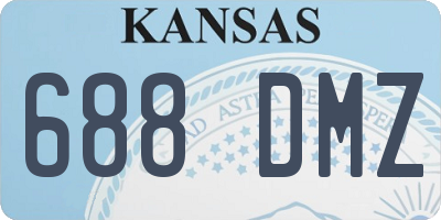 KS license plate 688DMZ
