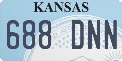 KS license plate 688DNN