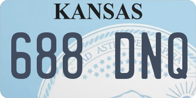 KS license plate 688DNQ