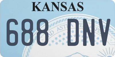 KS license plate 688DNV