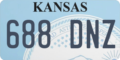 KS license plate 688DNZ