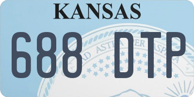 KS license plate 688DTP