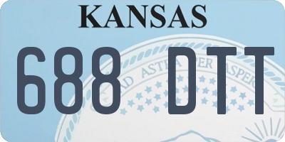KS license plate 688DTT
