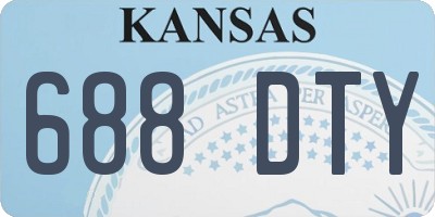 KS license plate 688DTY