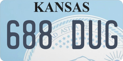 KS license plate 688DUG