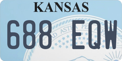 KS license plate 688EQW