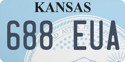 KS license plate 688EUA