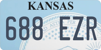 KS license plate 688EZR