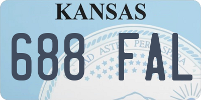 KS license plate 688FAL