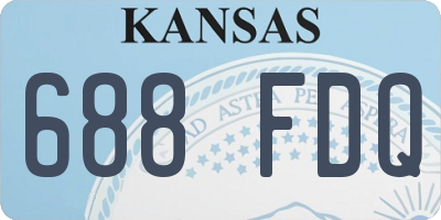 KS license plate 688FDQ