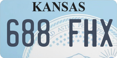 KS license plate 688FHX
