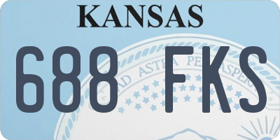 KS license plate 688FKS