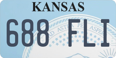 KS license plate 688FLI