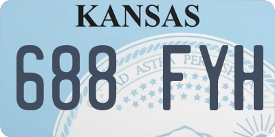 KS license plate 688FYH
