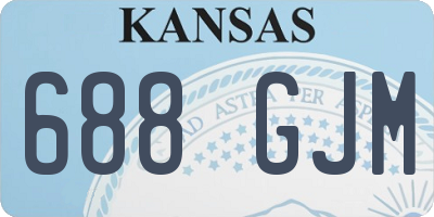 KS license plate 688GJM