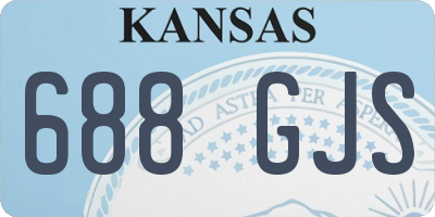 KS license plate 688GJS