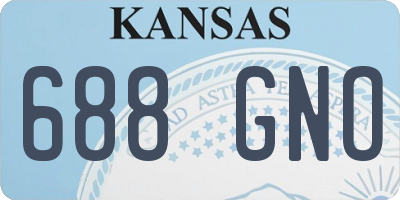 KS license plate 688GNO