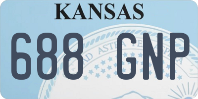 KS license plate 688GNP