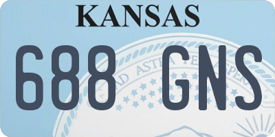 KS license plate 688GNS